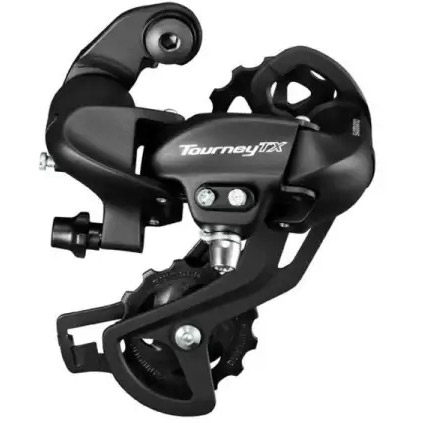 Shimano achterderailleur Tourney 7/8v l. kooi zwart OEM