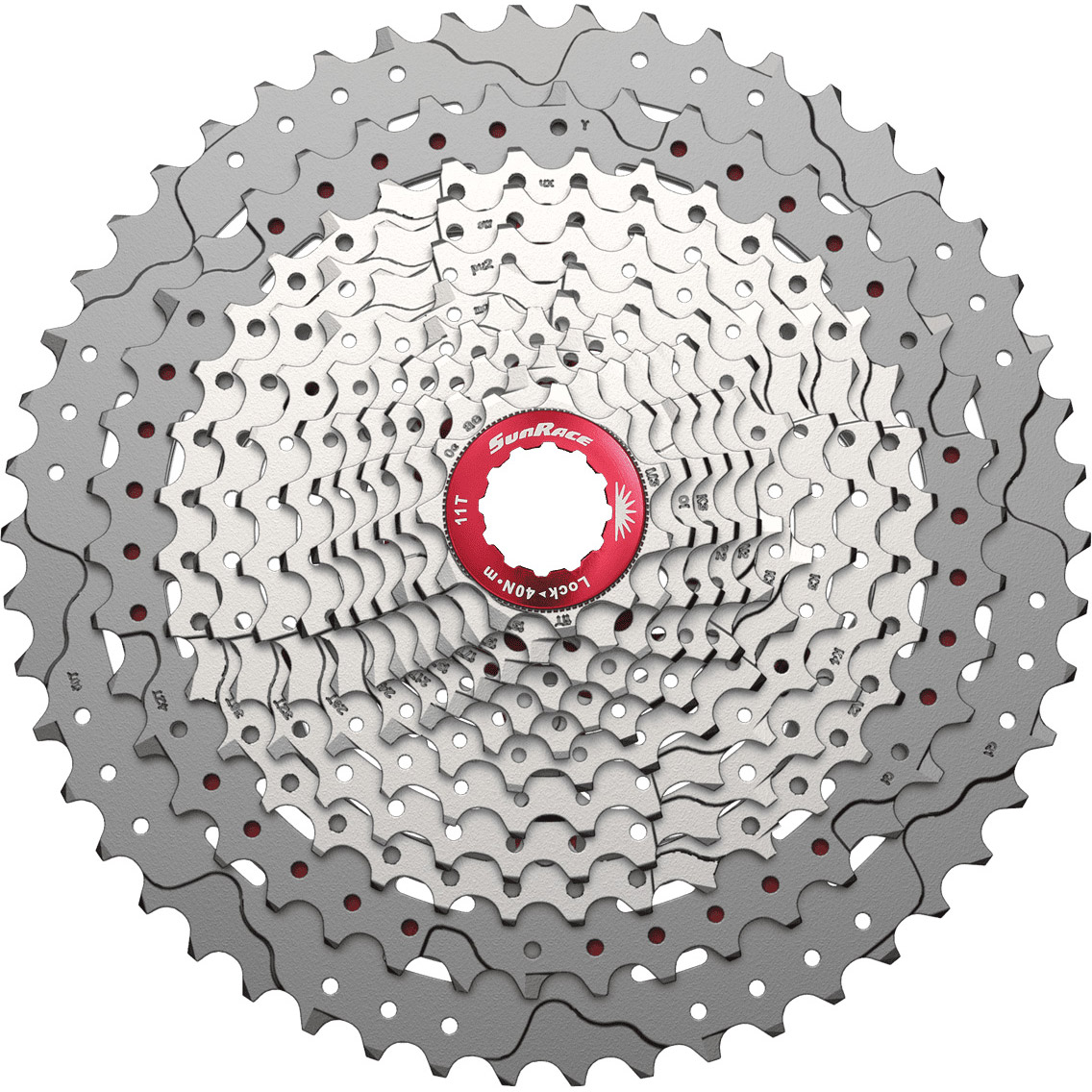SunRace Cassette zilver