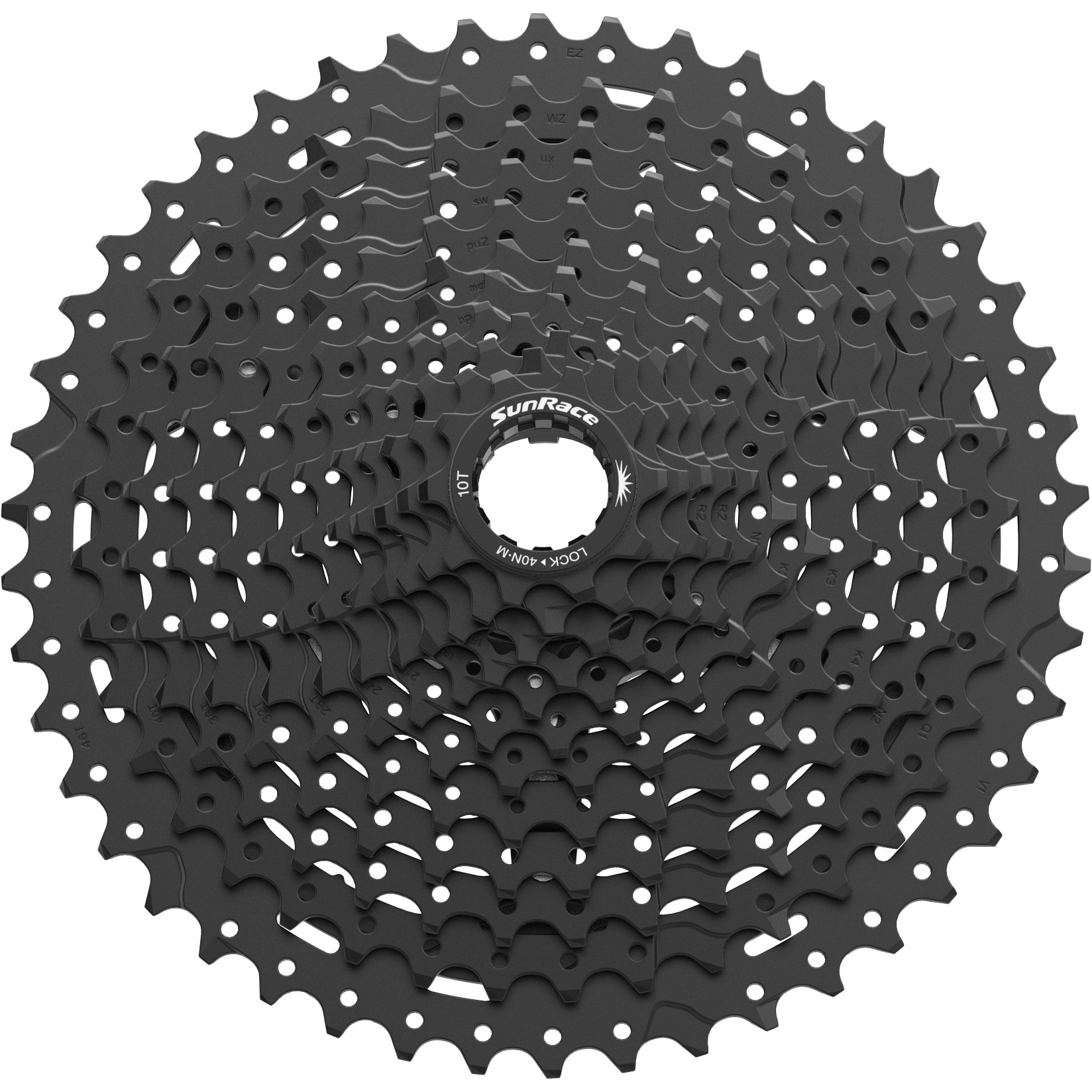Sunrace cassette CSRZ9X 12v 10-46t zwart