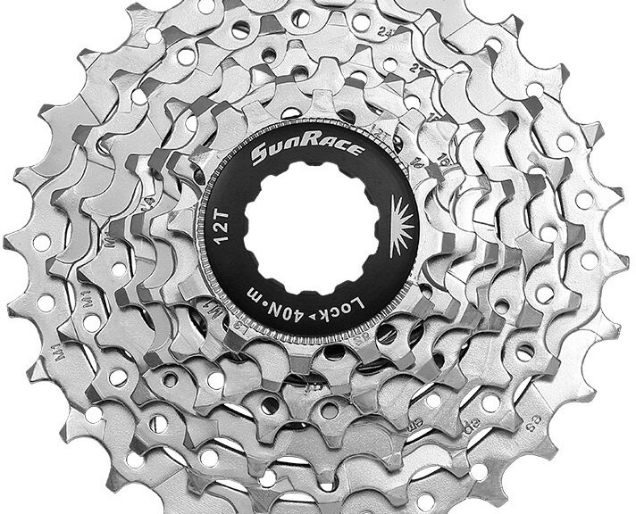 Sunrace cassette CSM63 7v 11-28t nikkel zilver (10st)