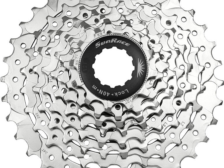 Sunrace cassette CSM66 8v 11-32t nikkel zilver (10st)