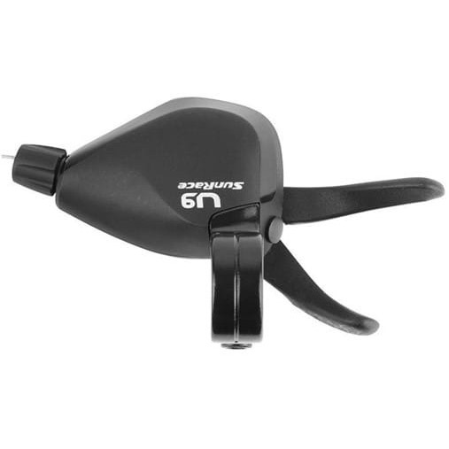 Sunrace shifter U-serie DLU961 9v push-pull zwart