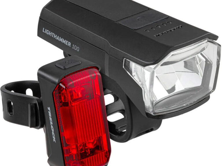 Trelock verlichtingsset Lighthammer 100 100lux USB