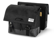 UrbanProof dubbele fietstas RPET 40l zwart-grijs