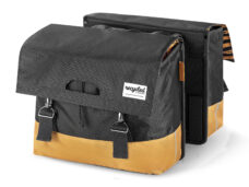 UrbanProof dubbele fietstas RPET 40l grijs-geel