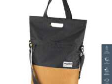 UrbanProof shoppertas RPET 20l grijs/geel