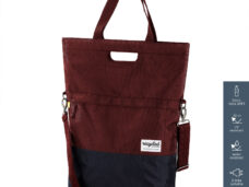 UrbanProof shoppertas RPET 20l bordeauxrood/grijs