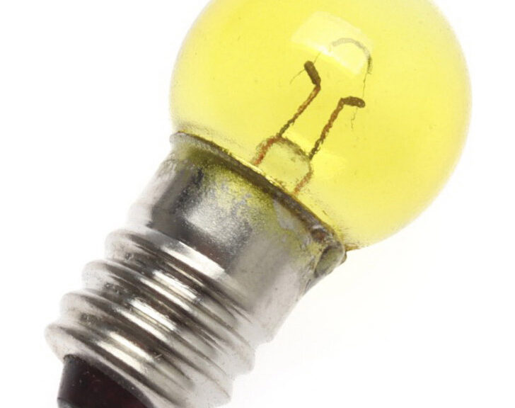Bosma lamp 6V 7.5W E10 Solex Frankrijk geel (10st)