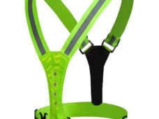 VWP reflecterend sportvest USB oplaadbaar LED one size neon