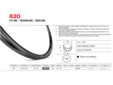 Velox velg 28" Mach-1 M820 disc 32g zwart