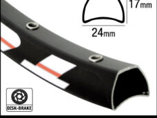 Ambrosio velg 26" 32g  Tubular-disk brake zwart