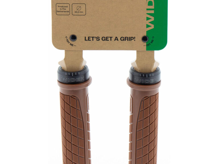 Widek handvatset The Flow alu lock-ring zwart/bruin