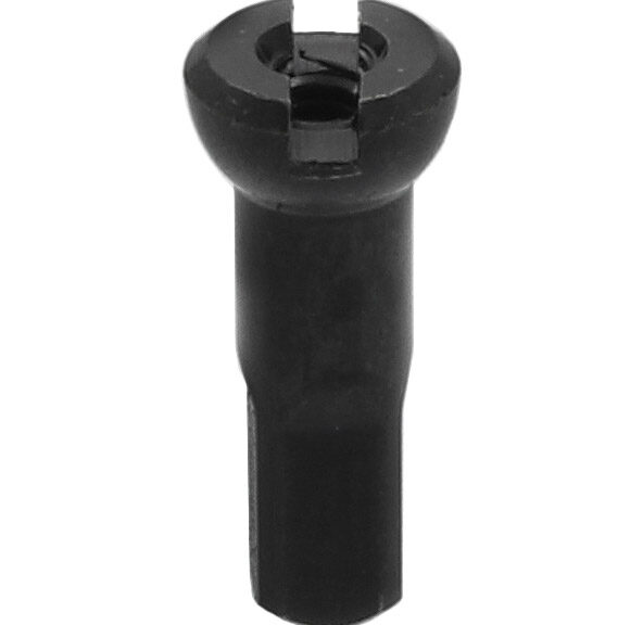 Sapim spaaknippel 14 Polyax 16mm messing zwart (100st)