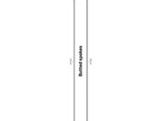 Sapim spaak 14-224 X-Strong RVS zonder nippel (100st)