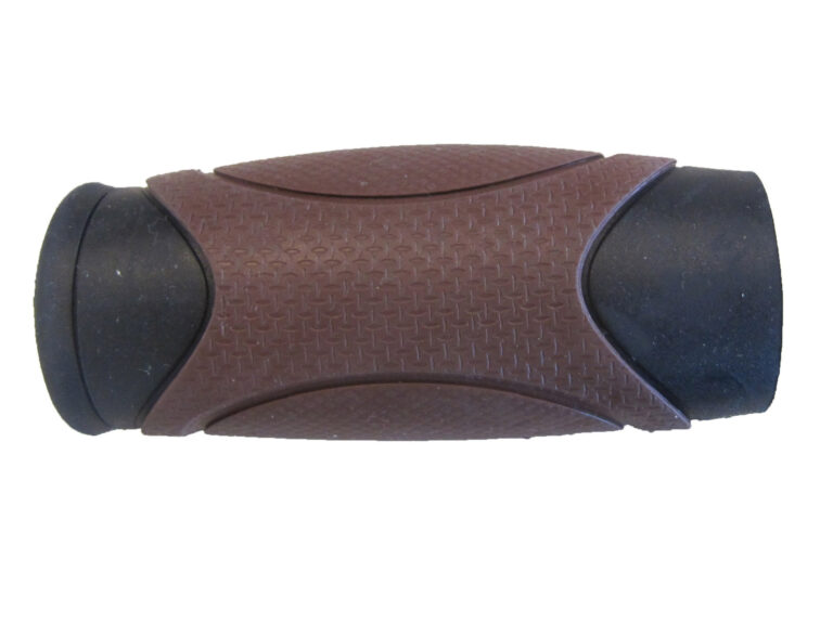 Handvat 90mm  zwart/bruin (per stuk)