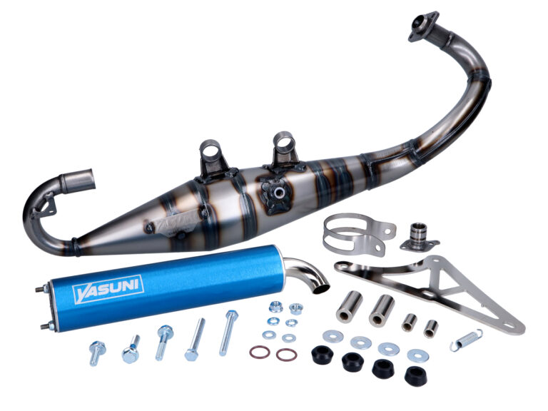 Uitlaat Yasuni Yasuni-r Blauw Gilera Runner 50, Sco Piaggio 2t Tub420a