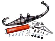 Uitlaat Yasuni Yasuni-r Oranje Gilera Runner 50, Sco Piaggio 2t Tub420n