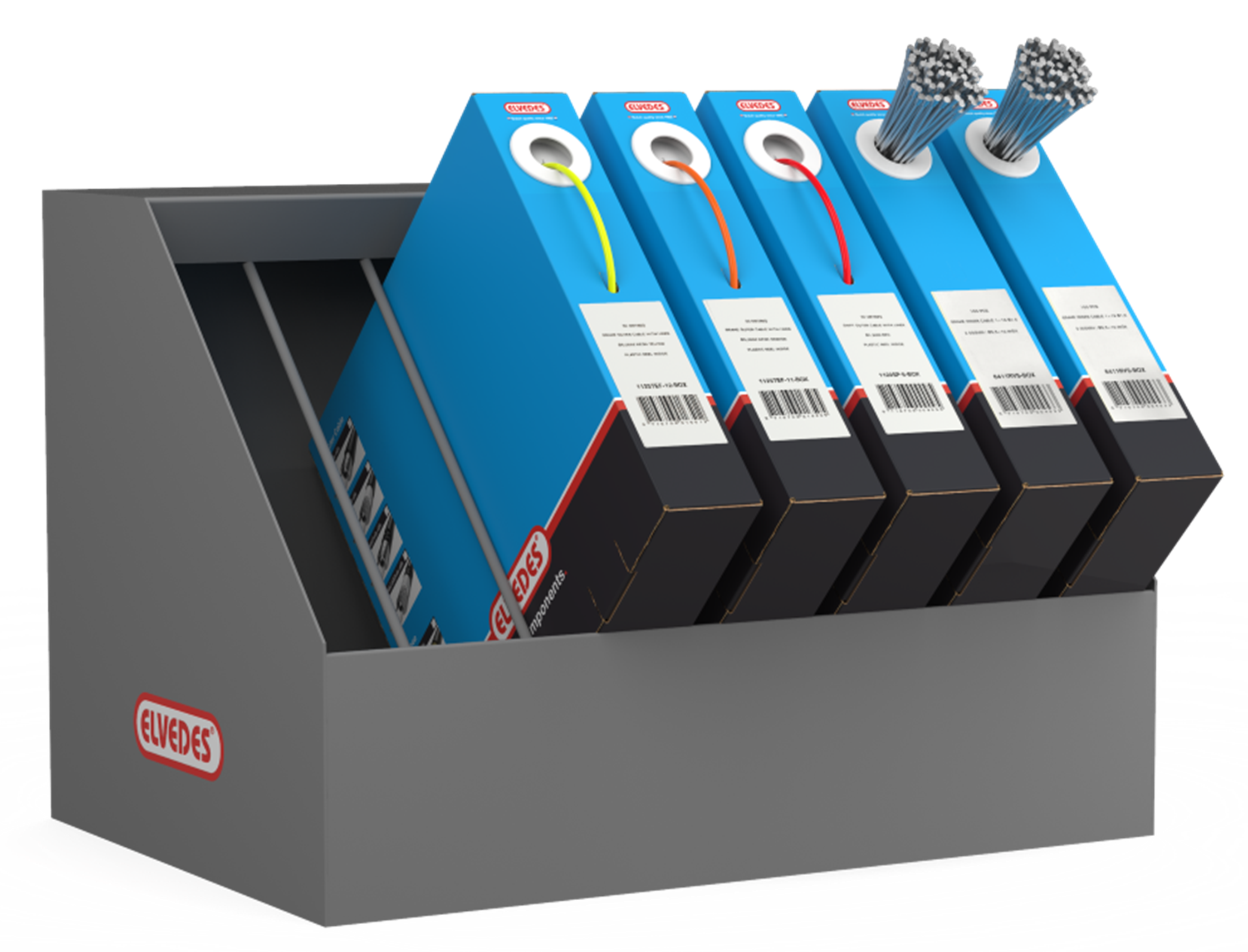 Kabeldisplay Elvedes Boxer Basic 6003 ø4,2 mm - zwart/zilver