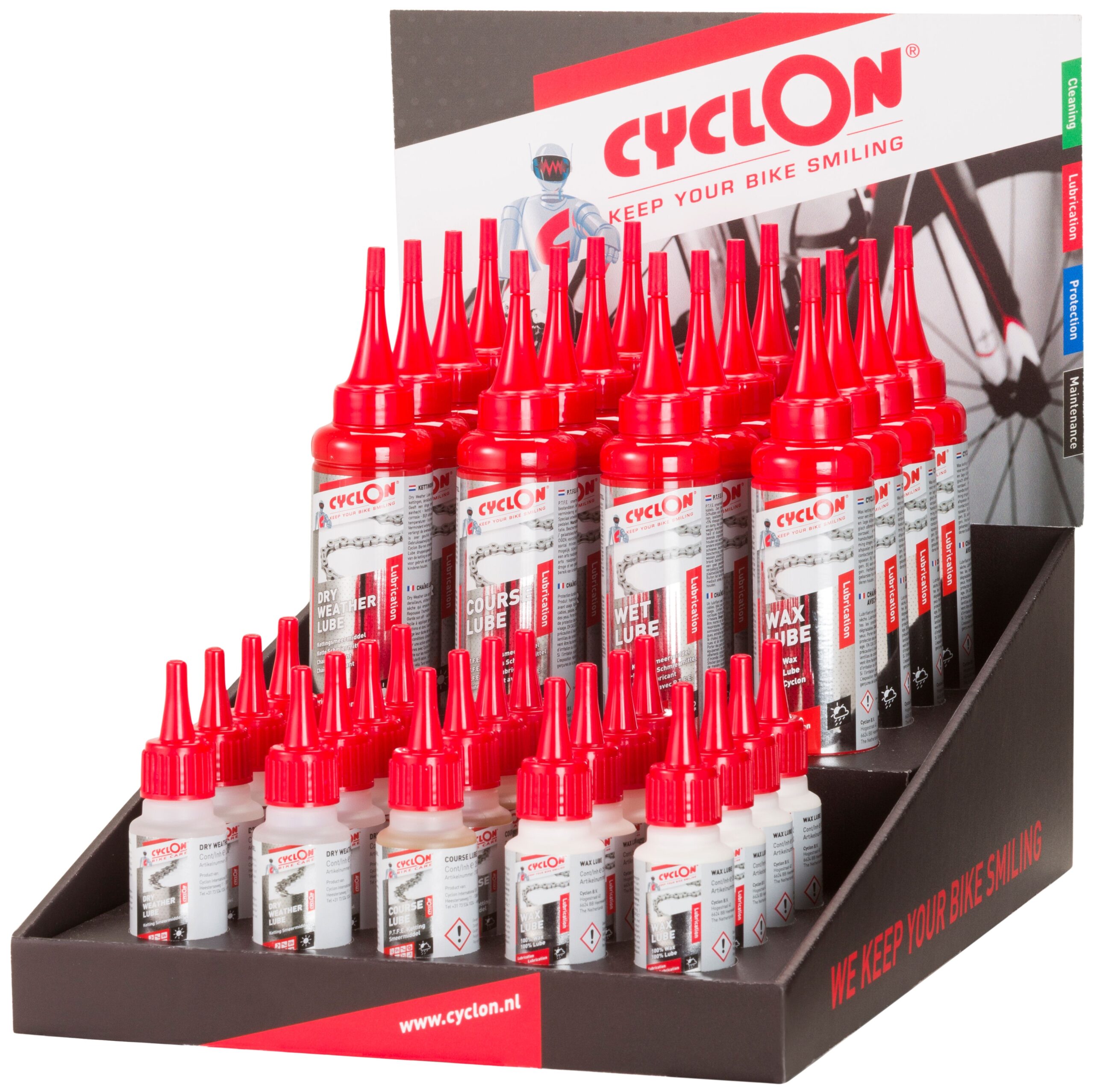 Cyclon toonbank display (inclusief producten)