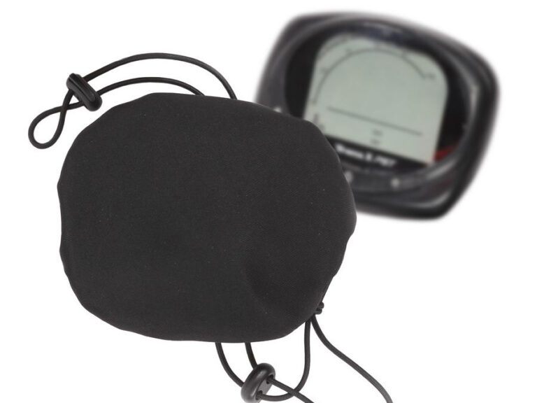 Beschermhoes voor stuurdisplay E-bike Mirage  - trekkoord met gespen max.11x 8 cm - zwart