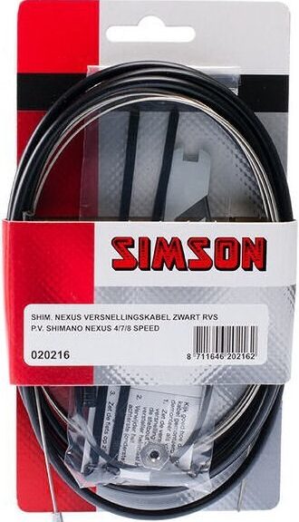 Versnellingskabelset 4/7/8-speed Shimano Nexus - zwart