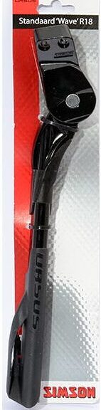 Zijstandaard Simson Wave R18 voor 18mm achterbrugmontage - zwart