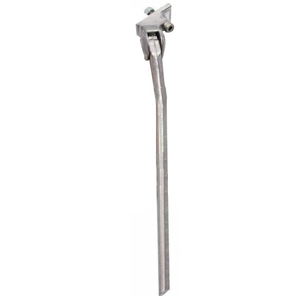 Zijstandaard 28" Simson Basic met smalle plaat - zilver