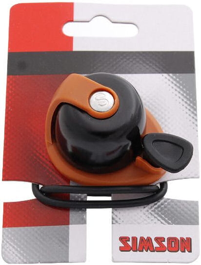 Fietsbel Simson Allure - zwart/bruin
