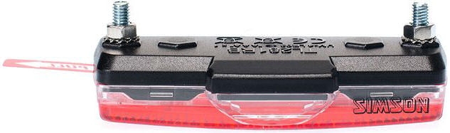 Batterij bagagedrager achterlicht Simson Block 1 LED - On/Off - Afbeelding 3