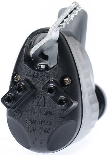 Simson Dynamo Links met Rubberen Loopwiel - zwart