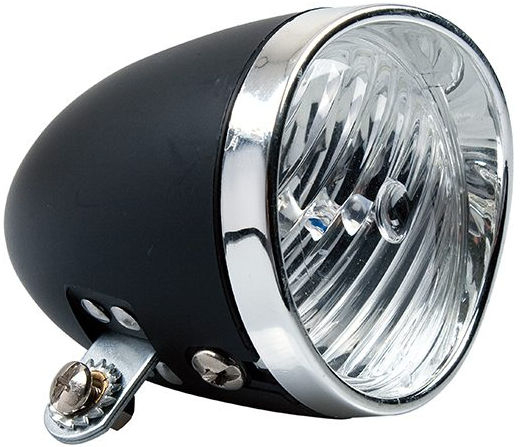 Simson batterij koplamp Classic - zwart (10 stuks in box)