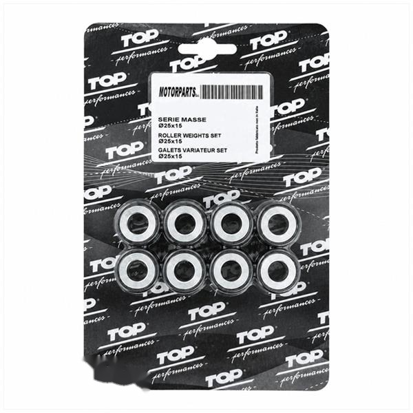 Rollenset (8) 25x15 13.0gr TP - Top Performances