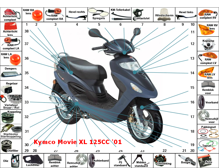 Movie XL 125CC '01