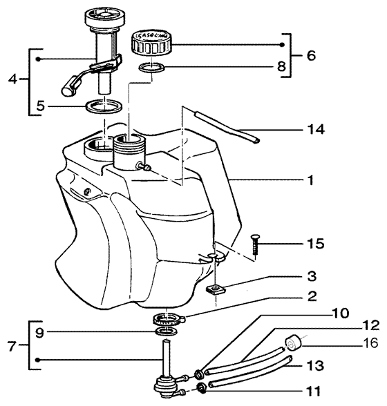 Liberty 50 Ptt — Brandstoftank
