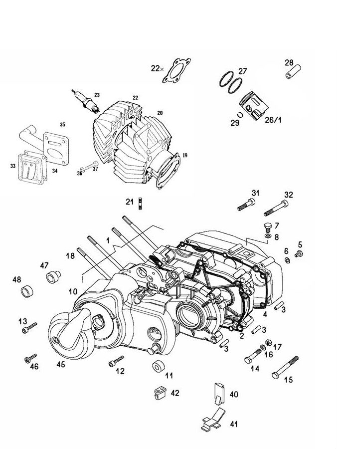 STANDARD EX Oliepomp E-start — Motor