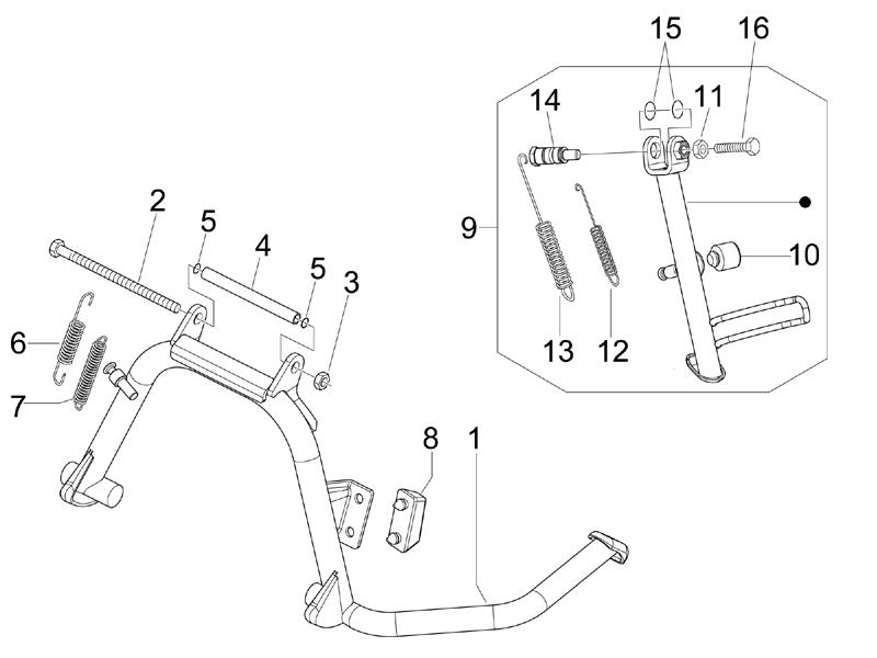 Vespa S 125 College 4T 2V ie no ABS E3 2009-2011 EMEA — Middenstandaard