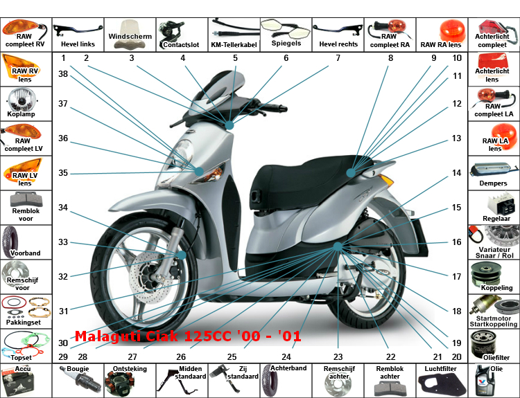 Ciak 125CC '00 - '01