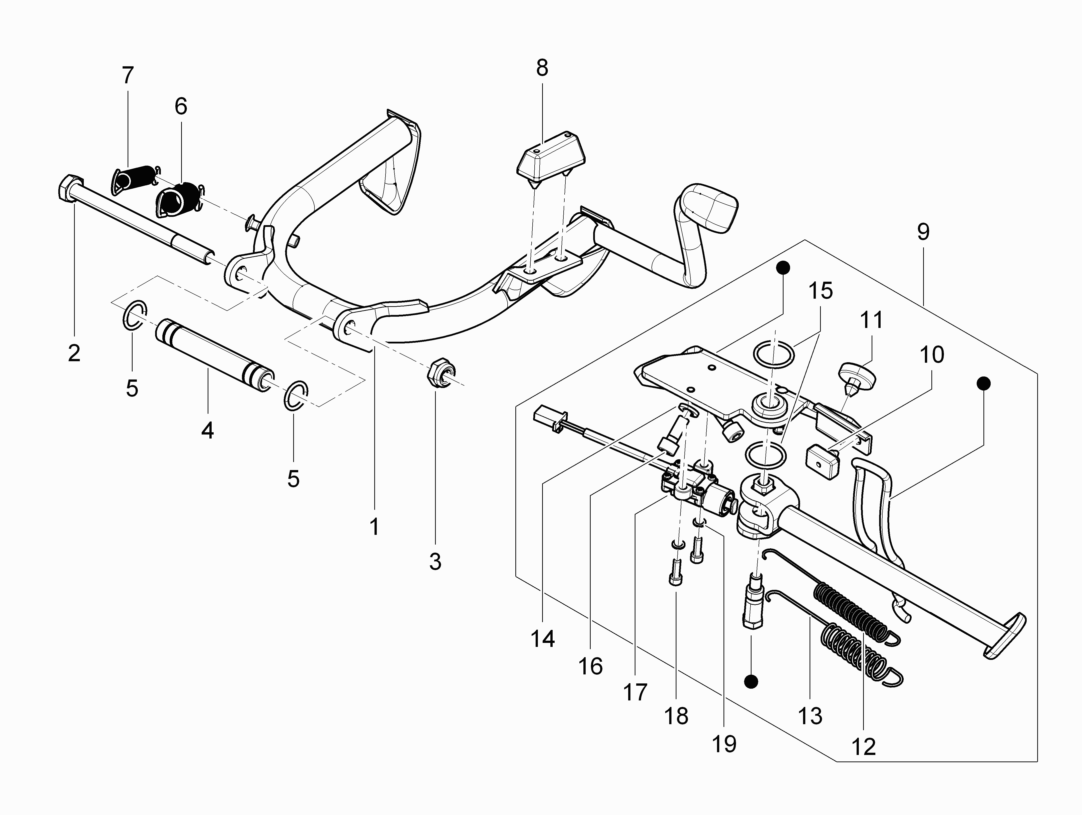 Vespa S 150 4T ie no ABS E3 2011-2013 APAC — Middenstandaard