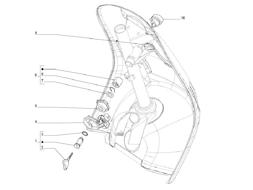 Vespa S 150 4T no ABS E3 2009-2010 APAC — Sloten