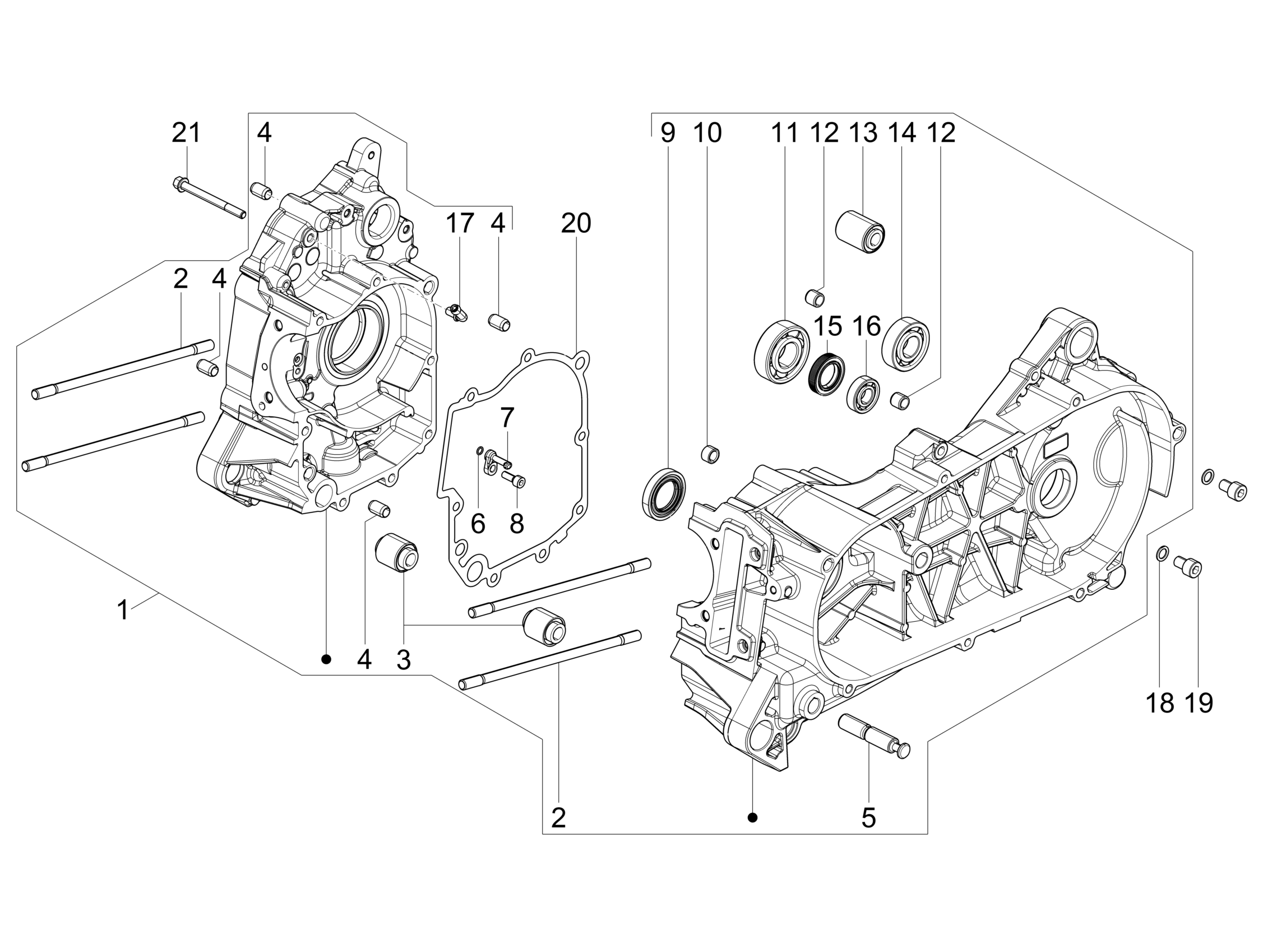 Vespa VX VXL SXL 150 4T 3V 2016-2021 — Carter