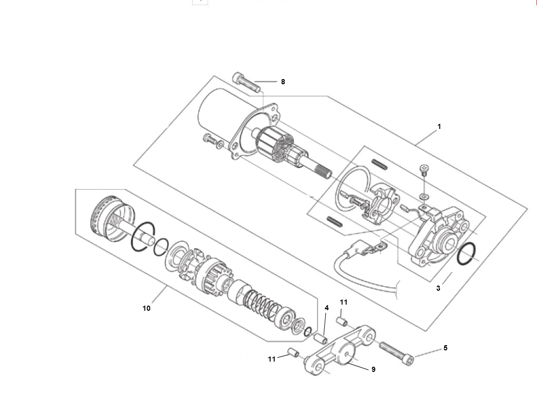 APRILIA SR2000 MORINI — Startmotor