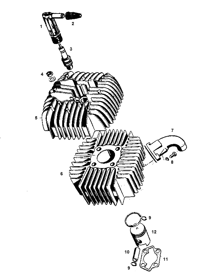 KREIDLER 4 VOET — Cilinder