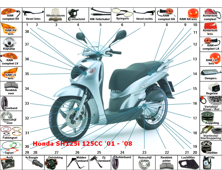 SH125I 125CC '01 - '08