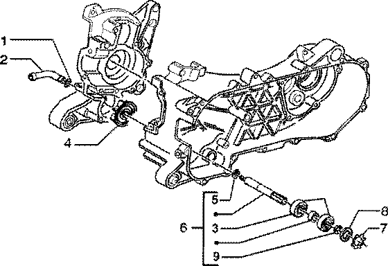 Piaggio Zip SP 50 — Waterpomp