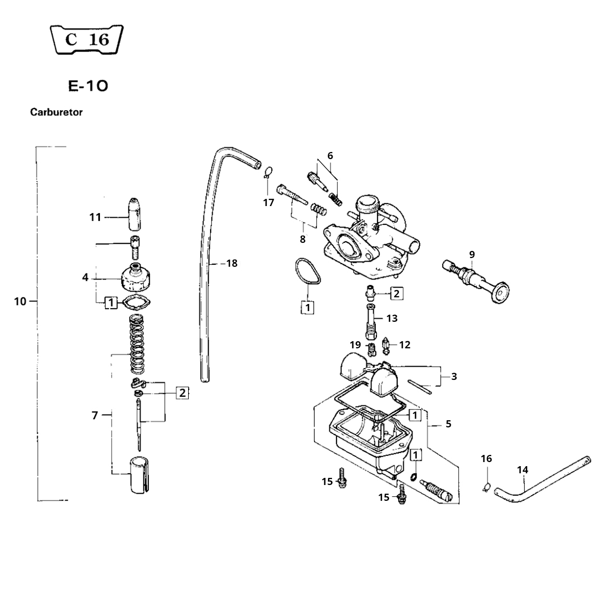 Honda MB80 Carburateur