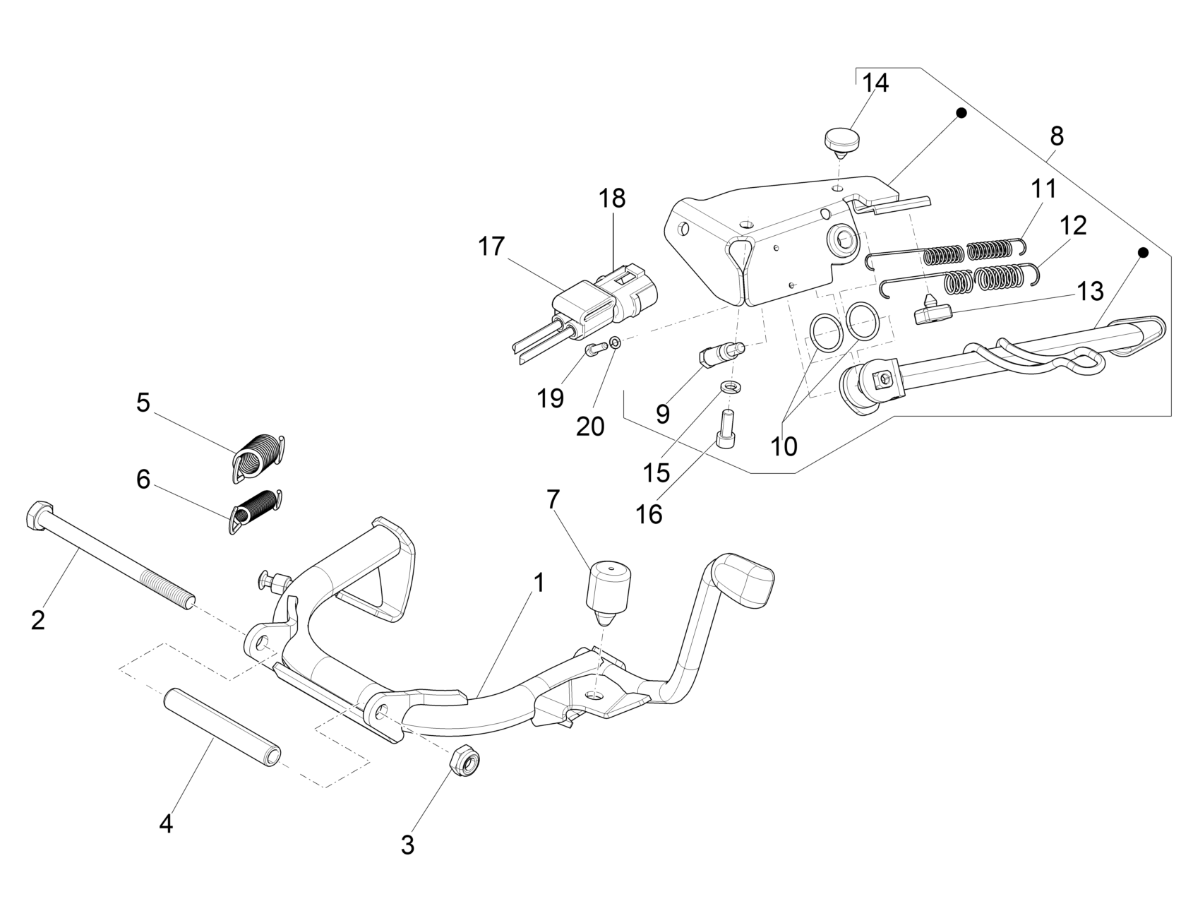 Vespa Sprint 150 4T 3V Iget ABS E5 2021-2023 APAC — Middenstandaard