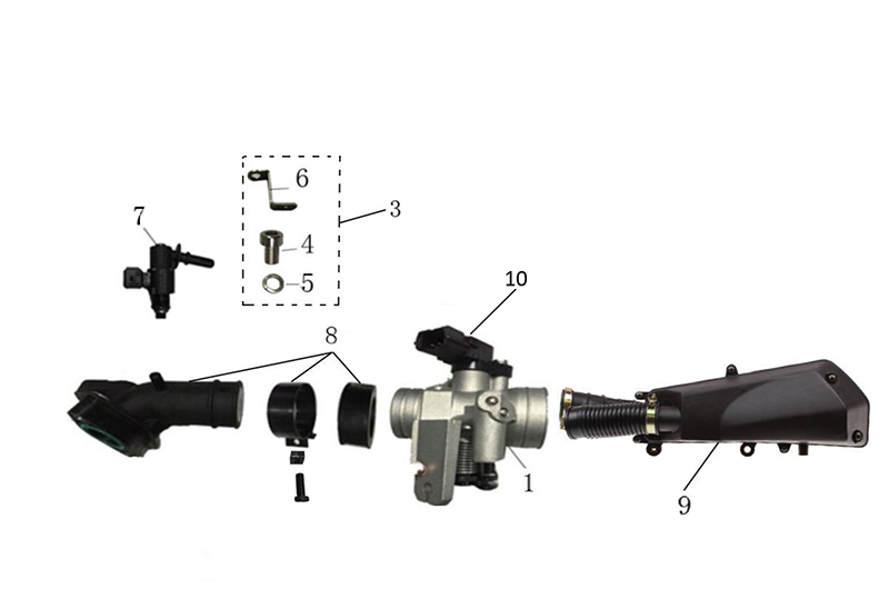 Z13 Gasklephuis-Injector