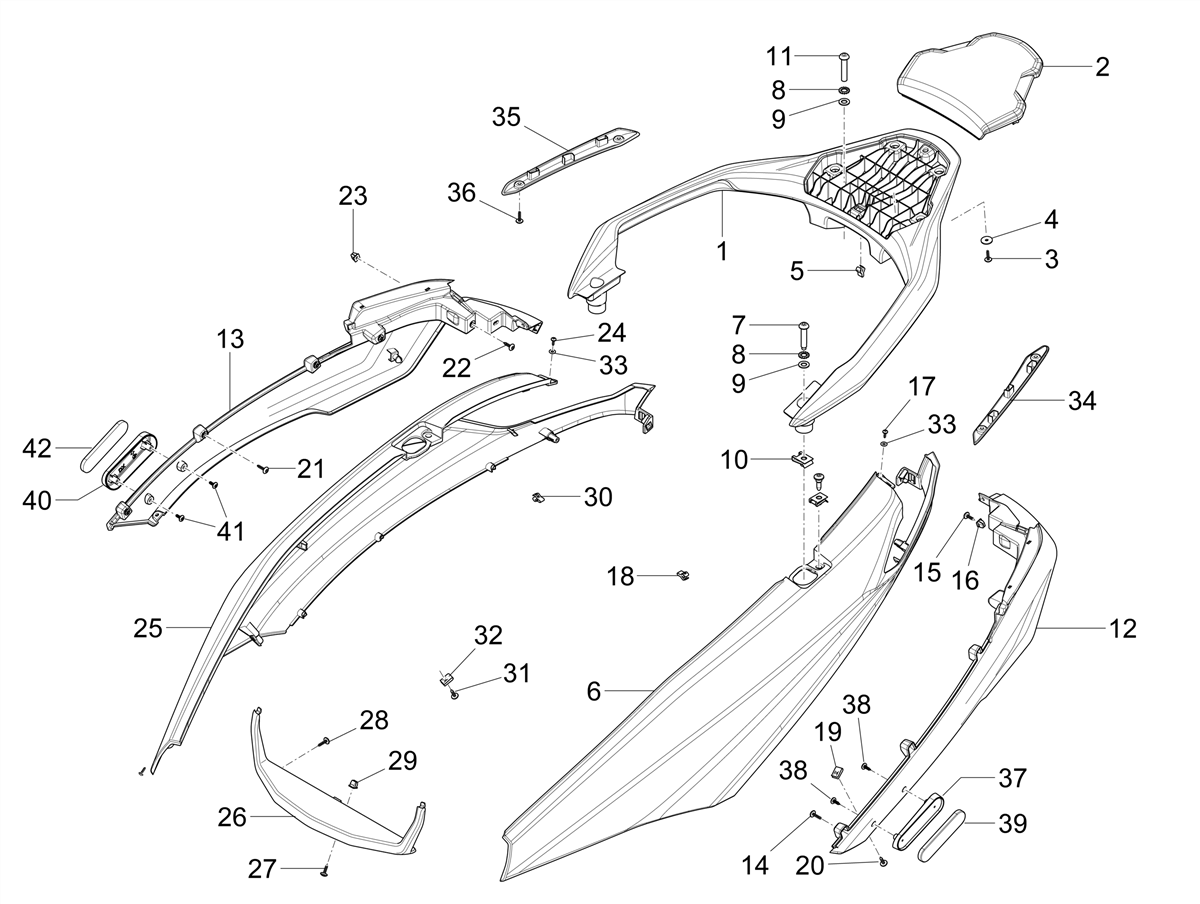 MP3 530 HPE RST Exclusive E5 2023 NAFTA — Zijafdekking - spoiler