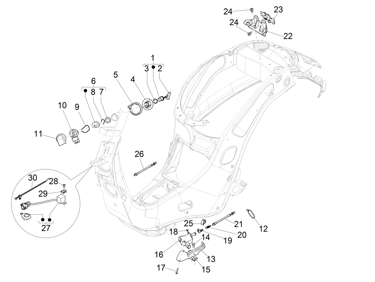 Vespa Sprint 150 4T 3V Iget ABS E4 2016-2023 NAFTA — Sloten