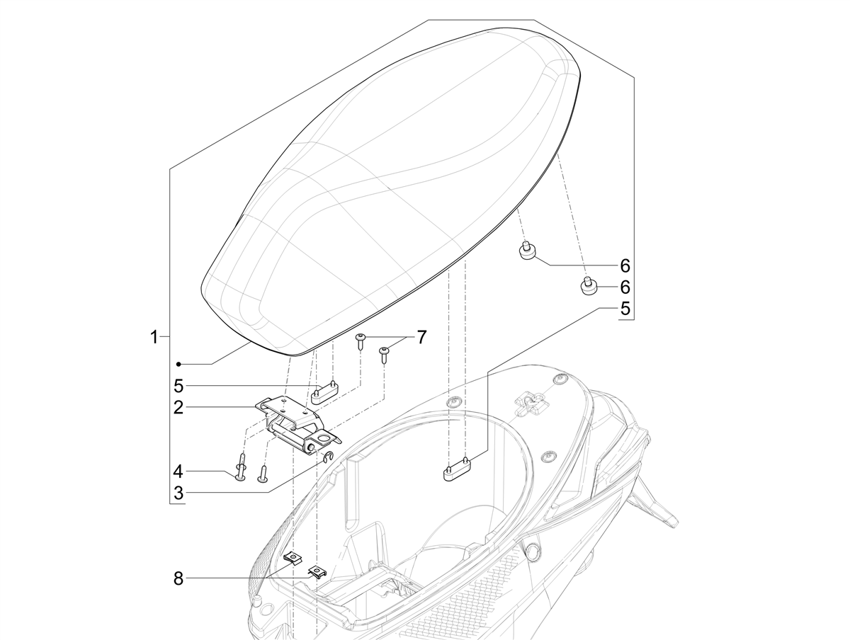 Piaggio 1 Motorcycle 2023 UK — Zitbankje